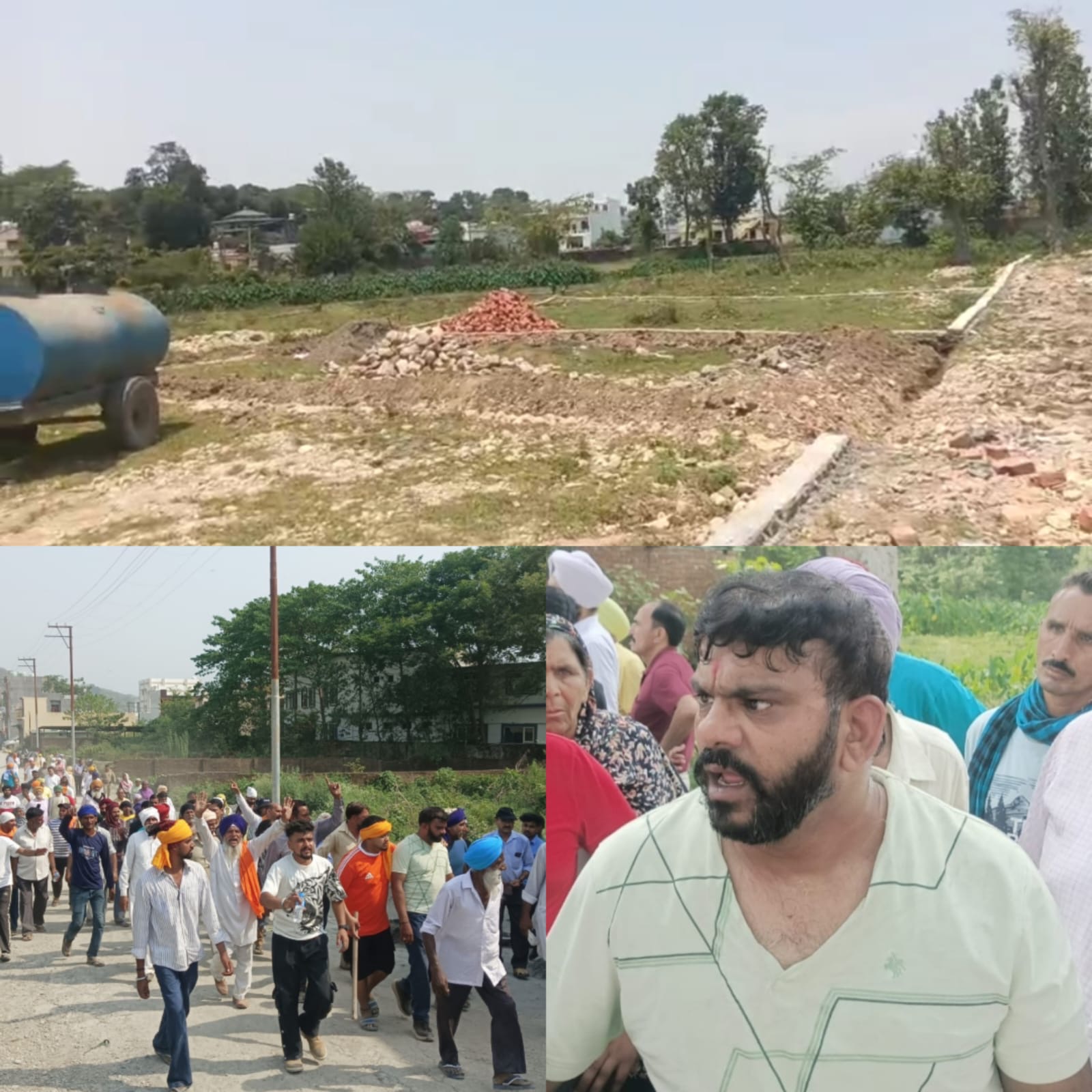दरबार श्री गुरु राम राय जी महाराज की संगतों पर भू-माफिया नितिन मनेरिया व अन्य भू-माफियाओं ने की पत्थरबाजी