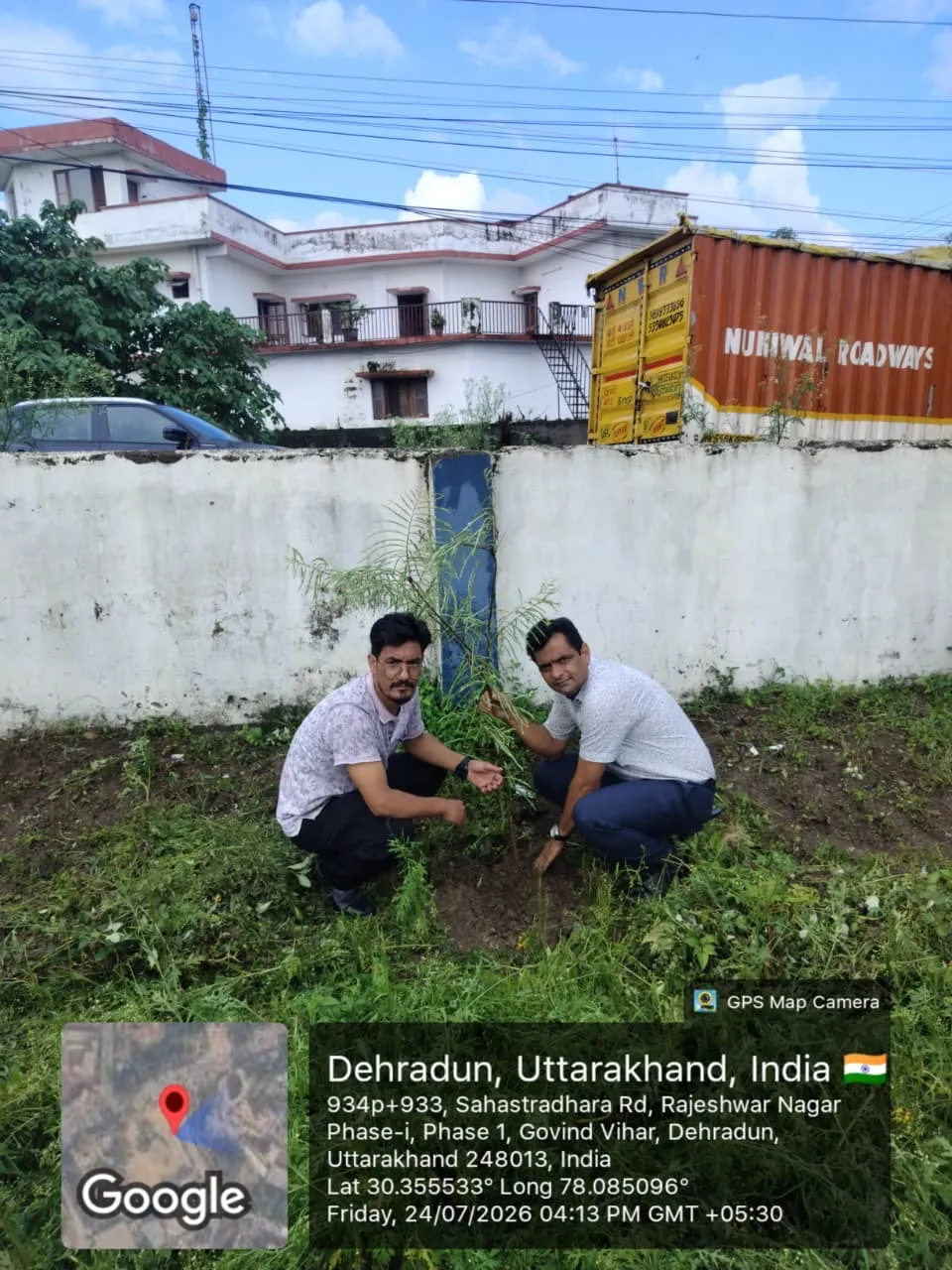 उत्तराखण्ड जल संस्थान परिसर में वृक्षारोपण, हरित देहरादून का दिया संदेश