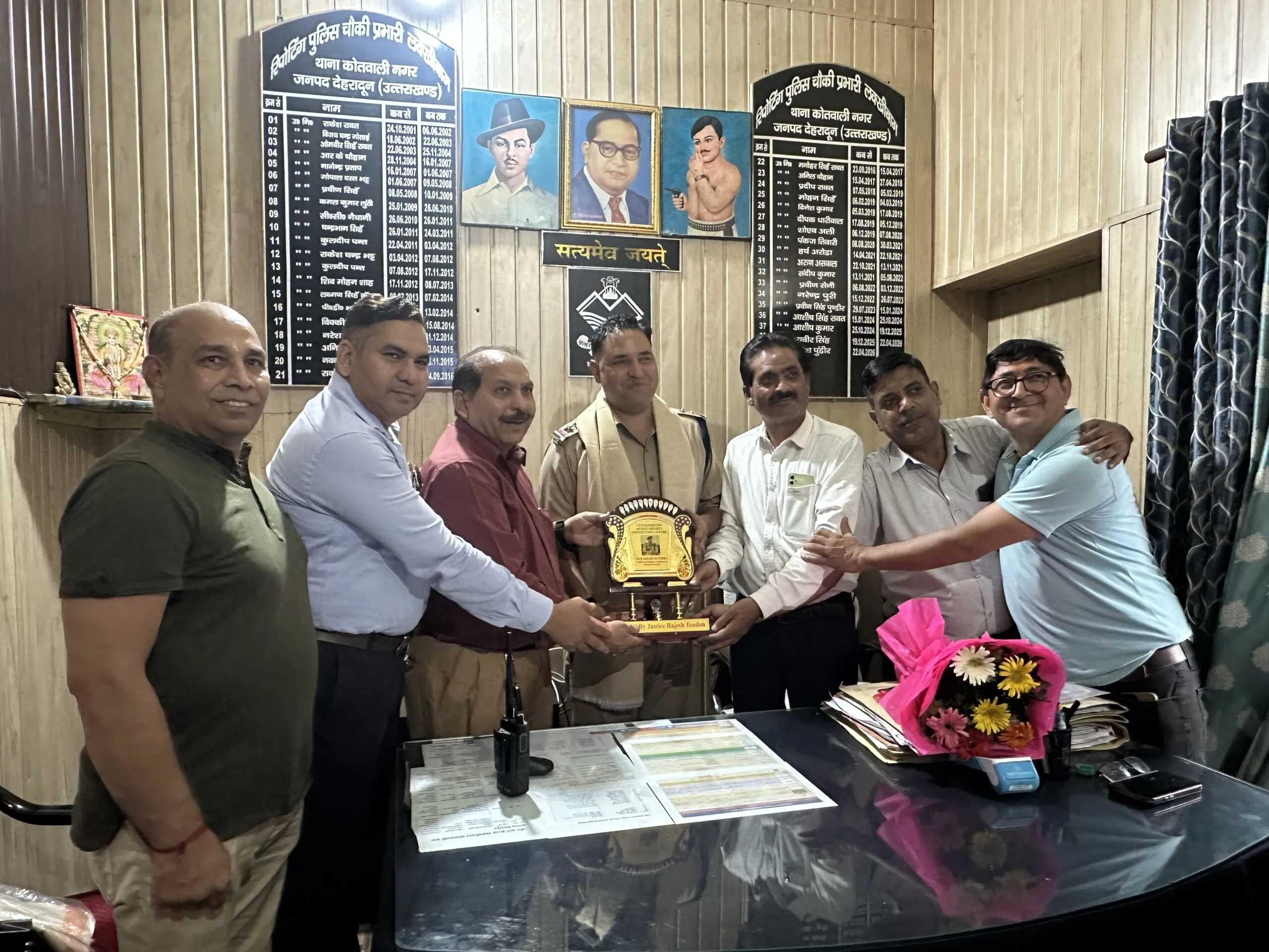 पुलिस के उत्कृष्ट कार्य के लिए एसआई राकेश पुंडीर सम्मानित